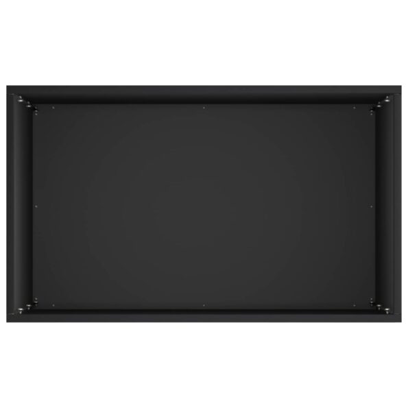 vidaXL Záhradný kvetináč Čierna 50 x 30 x 75 cm Studený valcovaný oceľ – Obrázok 4