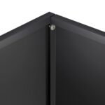 vidaXL Záhradný kvetináč Čierna 50 x 30 x 75 cm Studený valcovaný oceľ – Obrázok 5