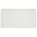 vidaXL Záhradný kvetináč Biela 100 x 30 x 40 cm Studený valcovaný oceľ – Obrázok 3