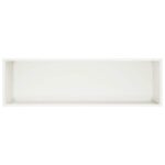 vidaXL Záhradný kvetináč Biela 100 x 30 x 40 cm Studený valcovaný oceľ – Obrázok 4