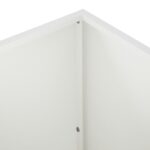 vidaXL Záhradný kvetináč Biela 100 x 30 x 40 cm Studený valcovaný oceľ – Obrázok 5