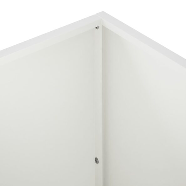 vidaXL Záhradný kvetináč Biela 100 x 30 x 40 cm Studený valcovaný oceľ – Obrázok 5