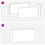 vidaXL Záhradný kvetináč Biela 100 x 30 x 40 cm Studený valcovaný oceľ – Obrázok 6