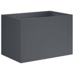 vidaXL Záhradný kvetináč Antracitová 60 x 40 x 40 cm – Obrázok 2