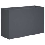 vidaXL Záhradný kvetináč 2 ks Antracitová 80 x 40 x 50 cm – Obrázok 3