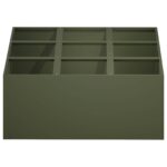 vidaXL Záhradný kvetináč Olivovo zelená 100 x 100 x 20 cm – Obrázok 3