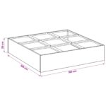 vidaXL Záhradný kvetináč Olivovo zelená 100 x 100 x 20 cm – Obrázok 7