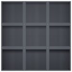 vidaXL Záhradný kvetináč Antracitová 100 x 100 x 50 cm – Obrázok 4