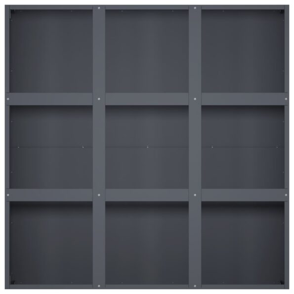 vidaXL Záhradný kvetináč Antracitová 100 x 100 x 50 cm – Obrázok 4