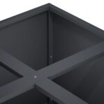 vidaXL Záhradný kvetináč Antracitová 100 x 100 x 50 cm – Obrázok 5