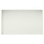 vidaXL Záhradný kvetináč Biela 50 x 30 x 75 cm Studený valcovaný oceľ – Obrázok 5