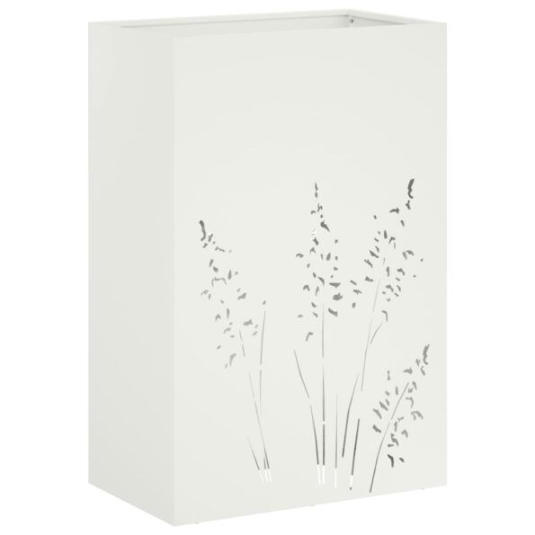 vidaXL Záhradný kvetináč 2 ks Biela 50 x 30 x 75 cm – Obrázok 4
