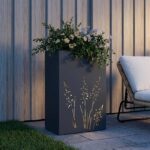 vidaXL Záhradný kvetináč Antracitová 50 x 30 x 75 cm – Obrázok 3
