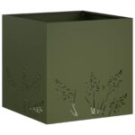vidaXL Záhradný kvetináč Olivovo zelená 50 x 50 x 49 cm – Obrázok 2