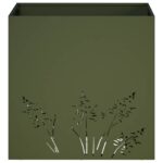 vidaXL Záhradný kvetináč Olivovo zelená 50 x 50 x 49 cm – Obrázok 4