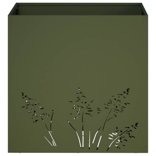 vidaXL Záhradný kvetináč Olivovo zelená 50 x 50 x 49 cm – Obrázok 4