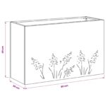 vidaXL Záhradný kvetináč Olivovo zelená 80 x 30 x 49 cm – Obrázok 10