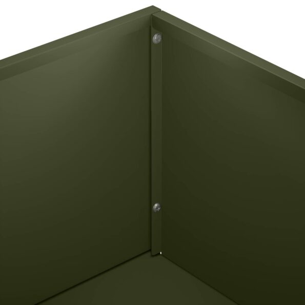 vidaXL Záhradný kvetináč Olivovo zelená 80 x 30 x 49 cm – Obrázok 6