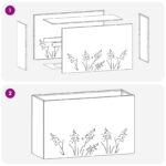 vidaXL Záhradný kvetináč Olivovo zelená 80 x 30 x 49 cm – Obrázok 9