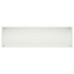 vidaXL Záhradný kvetináč Biela 100 x 30 x 49 cm Studený valcovaný oceľ – Obrázok 5