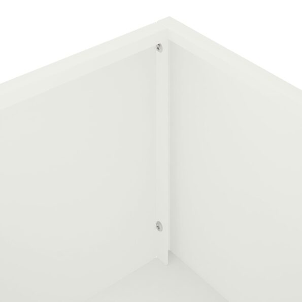 vidaXL Záhradný kvetináč Biela 100 x 30 x 49 cm Studený valcovaný oceľ – Obrázok 6