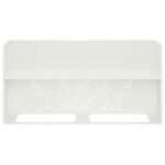 vidaXL Záhradný kvetináč Biela 100 x 30 x 49 cm Studený valcovaný oceľ – Obrázok 8