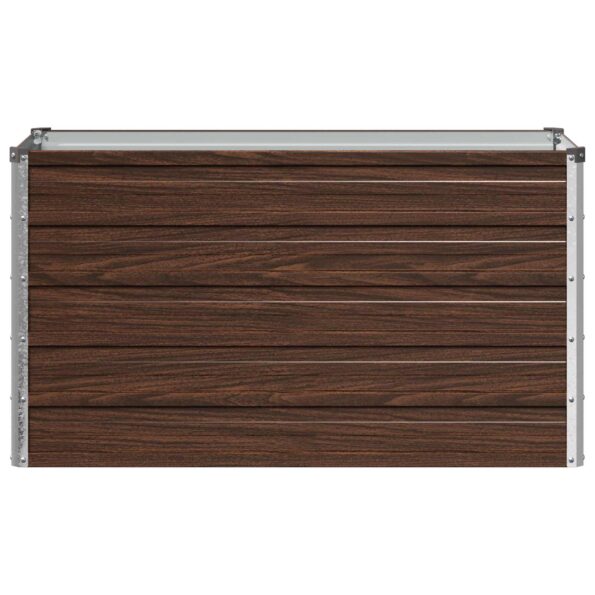 vidaXL Vyvýšený záhon Čierna 100 x 40 x 55 cm studené valcovaná oceľ – Obrázok 3