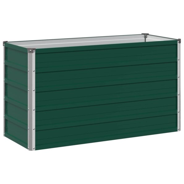 vidaXL Vyvýšený záhon Zelená 100 x 40 x 55 cm studené valcované oceľ – Obrázok 2