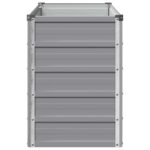vidaXL Vyvýšený záhon Sivá 100 x 40 x 55 cm studené valcovaná oceľ – Obrázok 4