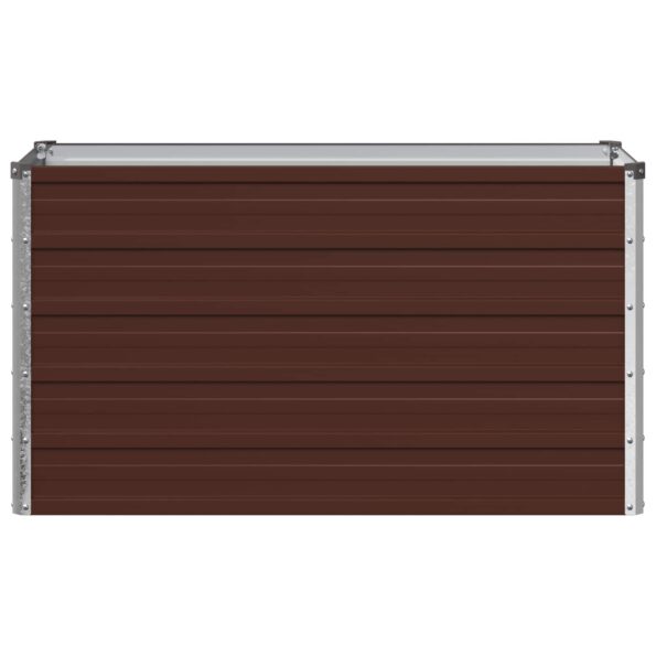 vidaXL Vyvýšený záhon Hnedá 100 x 40 x 55 cm studené valcovaná oceľ – Obrázok 3