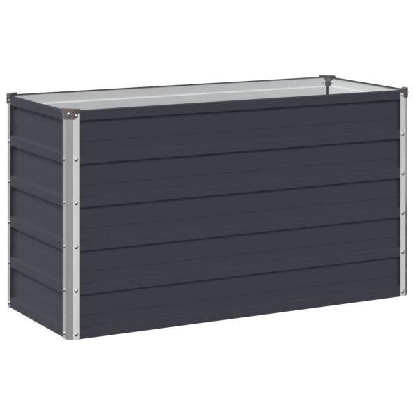 vidaXL Vyvýšený záhon Antracitová 100 x 40 x 55 cm – Obrázok 2