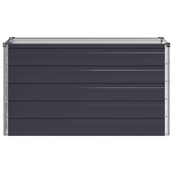 vidaXL Vyvýšený záhon Antracitová 100 x 40 x 55 cm – Obrázok 3