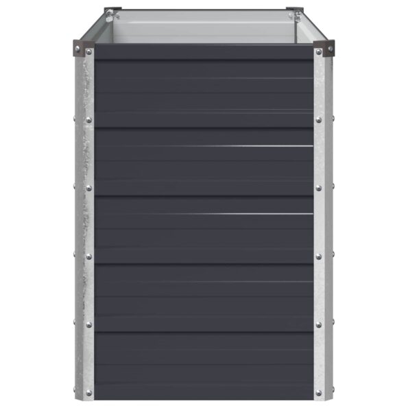 vidaXL Vyvýšený záhon Antracitová 100 x 40 x 55 cm – Obrázok 4