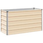 vidaXL Vyvýšený záhon Slonovinová 100 x 40 x 55 cm – Obrázok 2