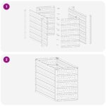vidaXL Vyvýšený záhon Pastelovo zelená 100 x 40 x 55 cm – Obrázok 8