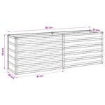 vidaXL Vyvýšený záhon Drevo hnedé 160 x 40 x 55 cm – Obrázok 9