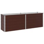 vidaXL Vyvýšený záhon Hnedá 160 x 40 x 55 cm studené valcovaná oceľ – Obrázok 2
