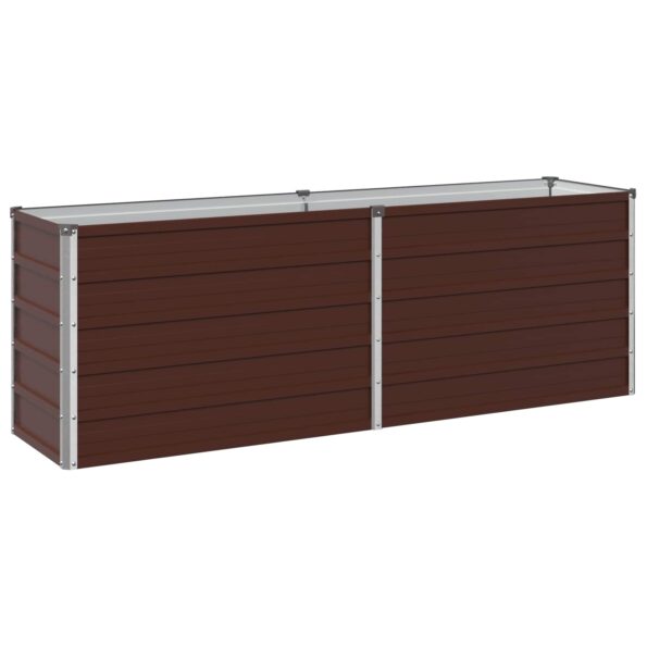 vidaXL Vyvýšený záhon Hnedá 160 x 40 x 55 cm studené valcovaná oceľ – Obrázok 2