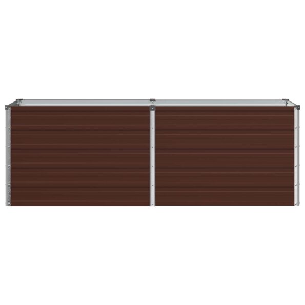 vidaXL Vyvýšený záhon Hnedá 160 x 40 x 55 cm studené valcovaná oceľ – Obrázok 3