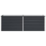 vidaXL Vyvýšený záhon Antracitová 160 x 40 x 55 cm – Obrázok 3