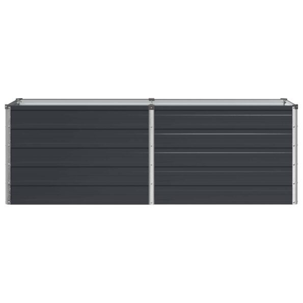 vidaXL Vyvýšený záhon Antracitová 160 x 40 x 55 cm – Obrázok 3