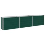 vidaXL Vyvýšený záhon Zelená 240 x 40 x 55 cm studené valcované oceľ – Obrázok 2