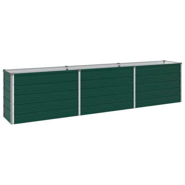 vidaXL Vyvýšený záhon Zelená 240 x 40 x 55 cm studené valcované oceľ – Obrázok 2