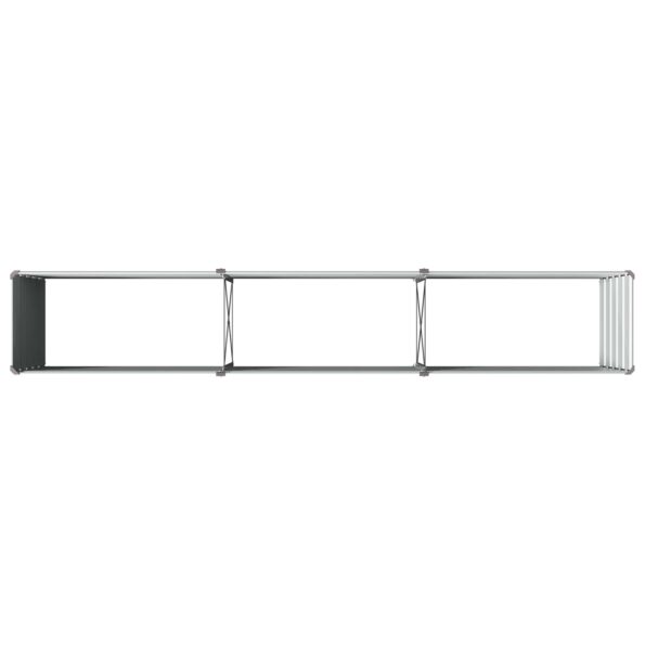 vidaXL Vyvýšený záhon Sivá 240 x 40 x 55 cm studené valcovaná oceľ – Obrázok 5