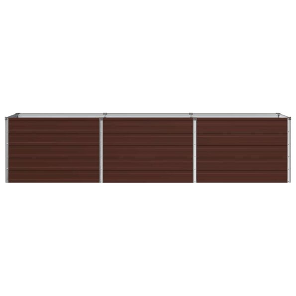 vidaXL Vyvýšený záhon Hnedá 240 x 40 x 55 cm studené valcovaná oceľ – Obrázok 3