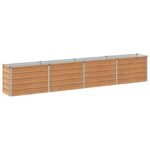 vidaXL Vyvýšený záhon Drevo hnedé 320 x 40 x 55 cm – Obrázok 2