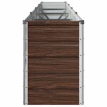 vidaXL Vyvýšený záhon Čierna 320 x 40 x 55 cm studené valcovaná oceľ – Obrázok 4