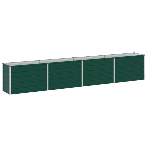 vidaXL Vyvýšený záhon Zelená 320 x 40 x 55 cm studené valcované oceľ – Obrázok 2