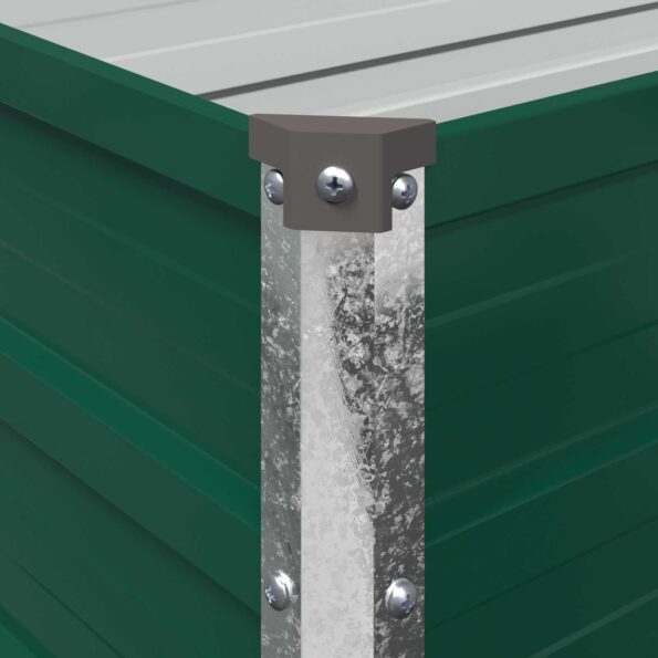 vidaXL Vyvýšený záhon Zelená 320 x 40 x 55 cm studené valcované oceľ – Obrázok 6