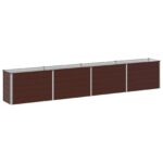 vidaXL Vyvýšený záhon Hnedá 320 x 40 x 55 cm studené valcovaná oceľ – Obrázok 2